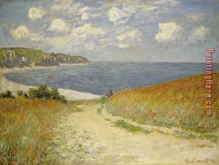 Claude Monet Path in the Wheat at Pourville
